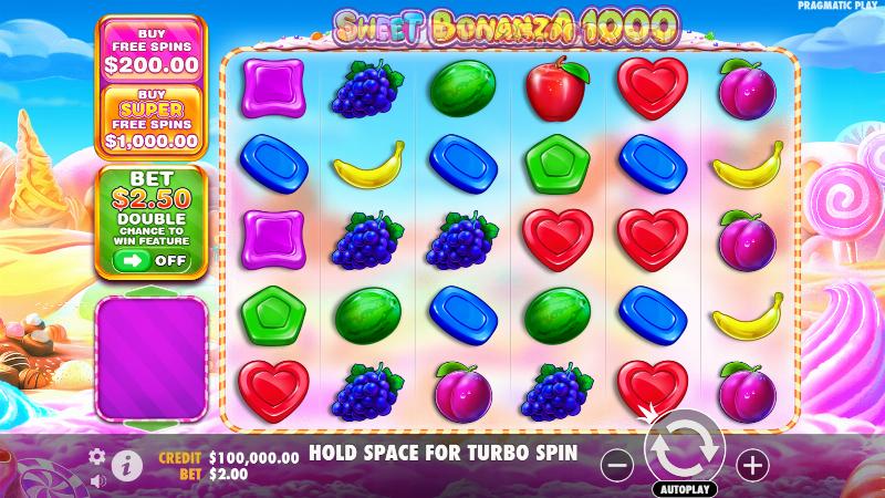 Главный экран слота Sweet Bonanza